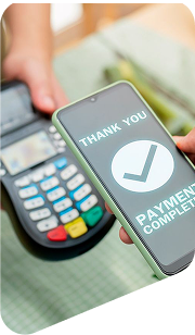 Contactless payment being made through Blink